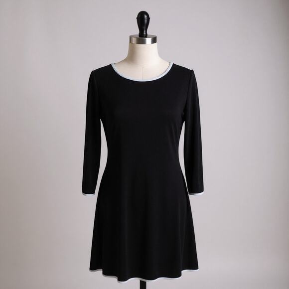 Nik and Nash Black & Gray, Fit & Flare, 3/4 Sleeve Dress, Size Small, EUC - Picture 1 of 3